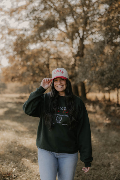 Upside Down Rosie Red Trucker Hat