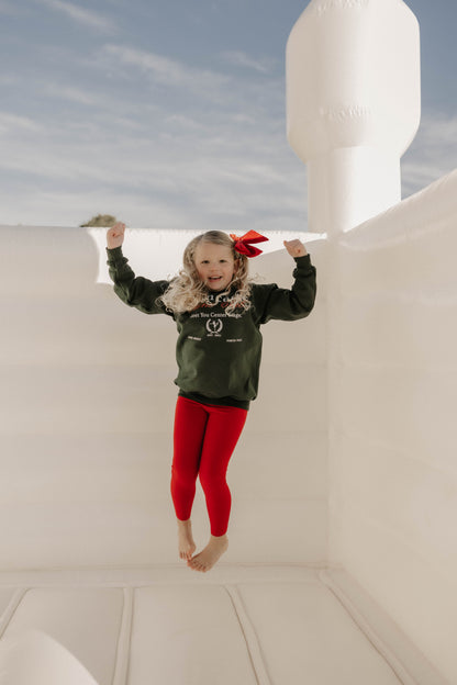 Green Prancette Shine Club Kids & Adult Graphic Sweatshirt