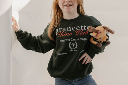 Green Prancette Shine Club Kids & Adult Graphic Sweatshirt