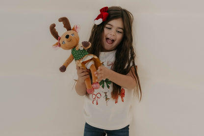 Bows & Rosies Kids & Adult Cream Graphic Tee