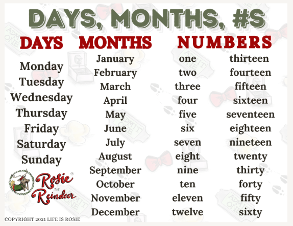 Rosie School Curriculum